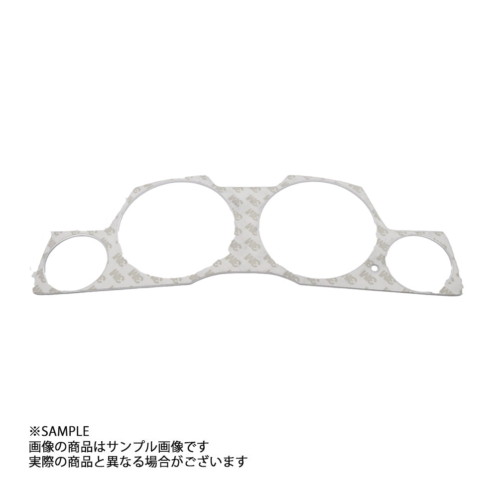 GRID RACING メーターパネルカバー(左トリップ型) シルバーメタリック スカイライン ER34/ENR34/HR34 ##337111007 - トラスト企画