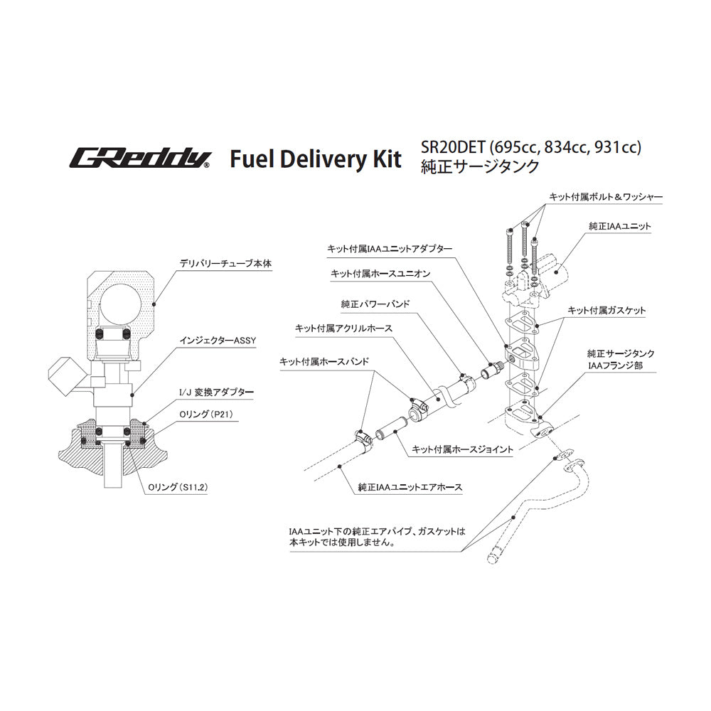 TRUST トラスト GReddy フューエルデリバリーキット SR20DET(S14/S15) 695CC 13923310 ##618122178 - トラスト企画