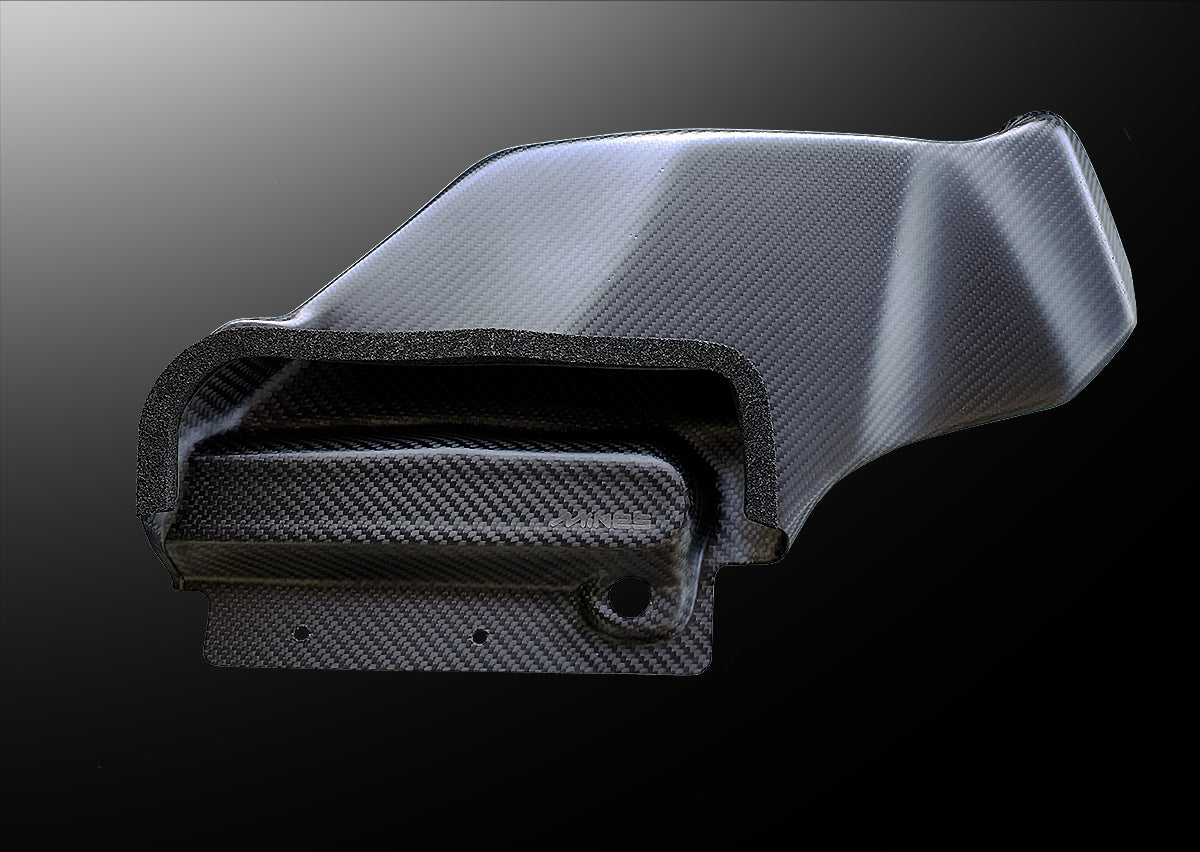 マインズ カーボン エアインテークダクト(ドライカーボン/マットクリア塗装) BCNR33用 ##875121010