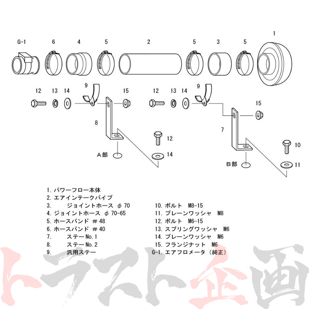 HKS エアクリ スーパー パワーフロー ロードスター NA8C #213121248 - トラスト企画