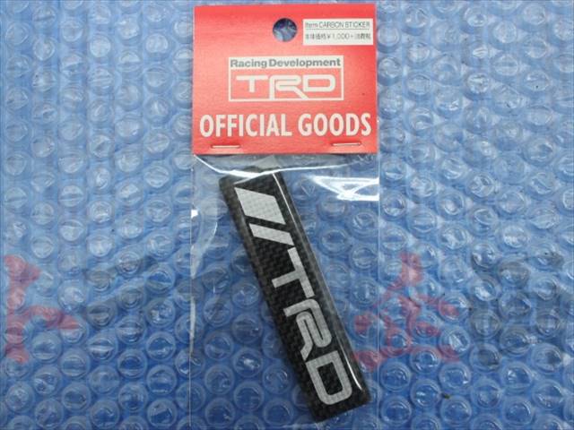 ◆ TRD カーボンステッカー ロゴタイプ ##563191003
