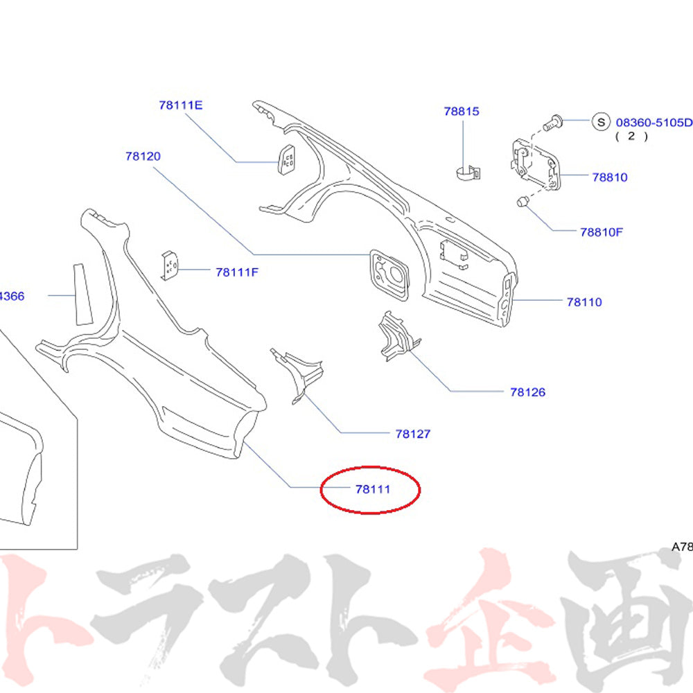 NISMO ヘリテージ リア フェンダー 助手席側 スカイライン GT-R R32/BNR32 ##660102026 - トラスト企画