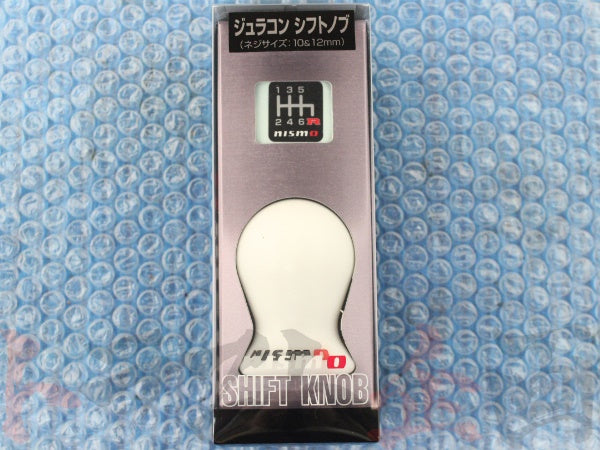 △ 即納 NISMO シフトノブ ジュラコン (R) ホワイト 10mm&12mm 日産 5MT/6MT車用 #660111032