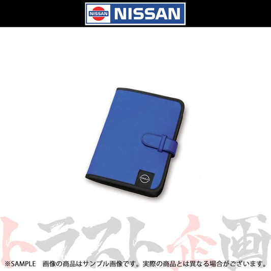 日産 再生ポリエステル 車検証ケース (ブルー)  【数量限定】 ##663191663 - トラスト企画