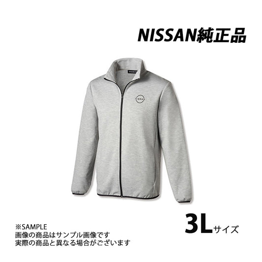日産 純正 ドライ スウェット ジップ ジャケット  グレー 3L ##663191996 - トラスト企画