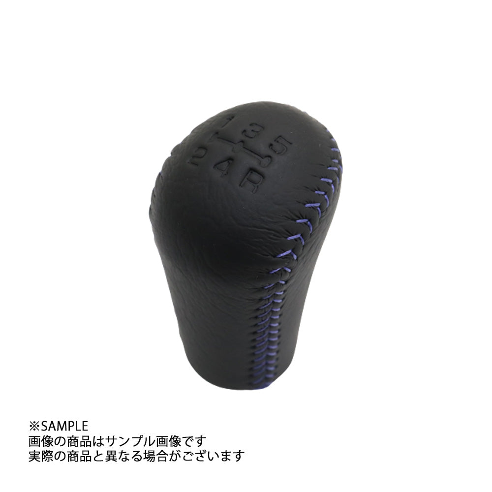 △ 三菱 ミツビシ レザーシフトノブ 5MT ブルーステッチ ランサー エボリューション 5/6 CP9A ##868111013 - トラスト企画