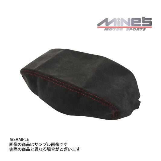 △ MINE'S マインズ センターアームレスト アルカンターラ レッドステッチ スカイライン GT-R BNR34 #875111029 - トラスト企画