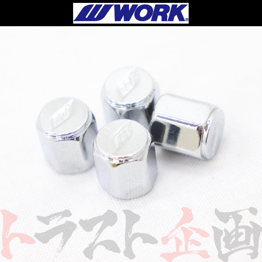 ◆ WORK ワーク エア バルブ キャップ クローム #979131064 - トラスト企画