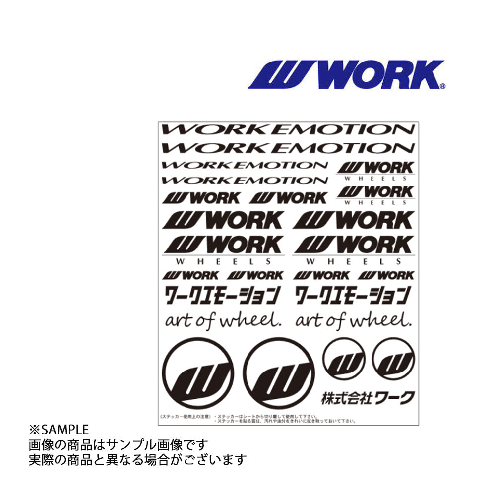 ◆ WORK ワーク EMOTION アソートデカール ステッカー ブラック 黒 ##979191130 - トラスト企画
