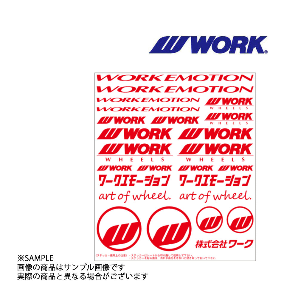 ◆ WORK ワーク EMOTION アソートデカール ステッカー レッド 赤 ##979191132 - トラスト企画