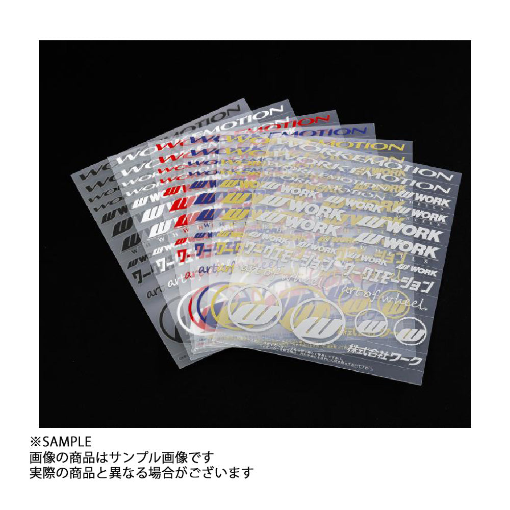◆ WORK ワーク EMOTION アソートデカール ステッカー レッド 赤 ##979191132 - トラスト企画