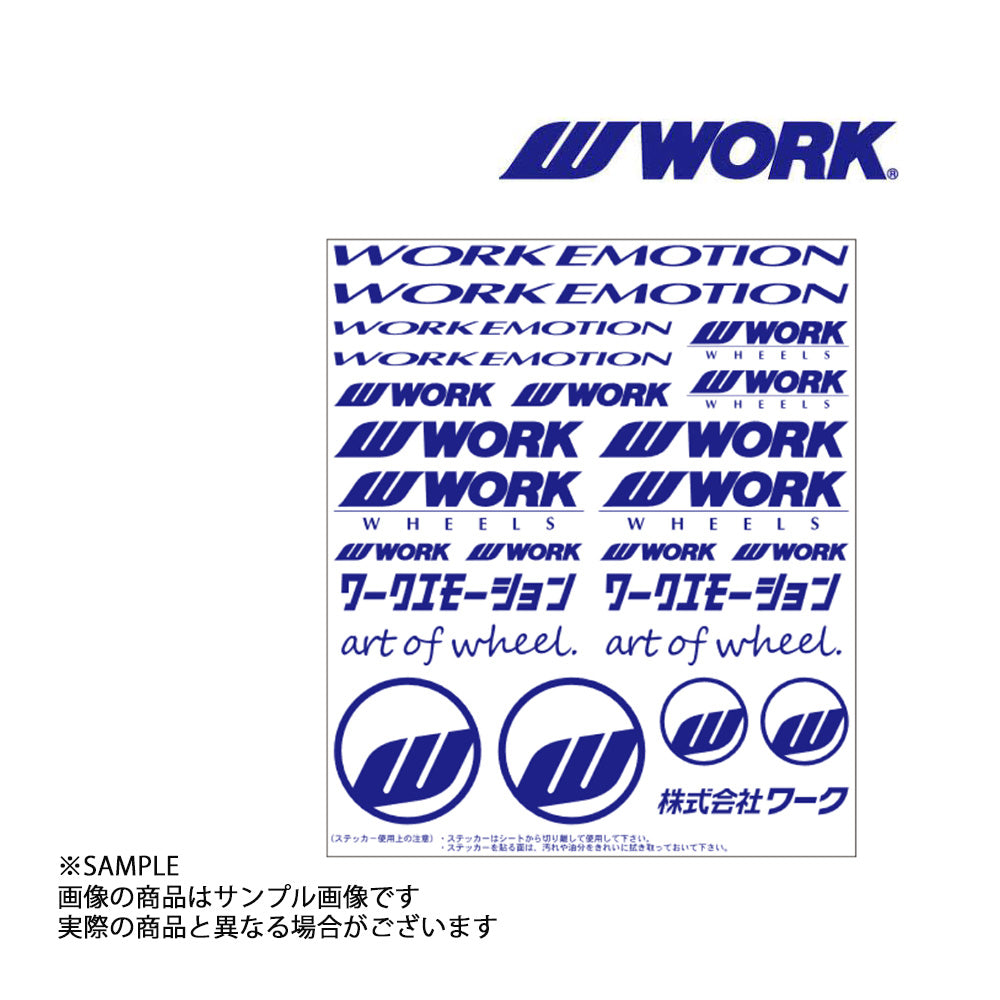 ◆ WORK ワーク EMOTION アソートデカール ステッカー ブルー 青 ##979191133 - トラスト企画