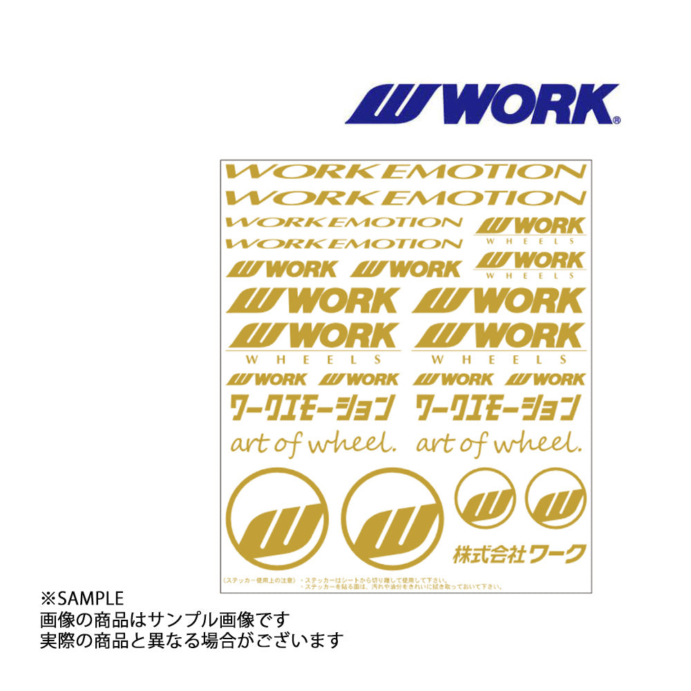 ◆ WORK ワーク EMOTION アソートデカール ステッカー ゴールド 金 ##979191134 - トラスト企画