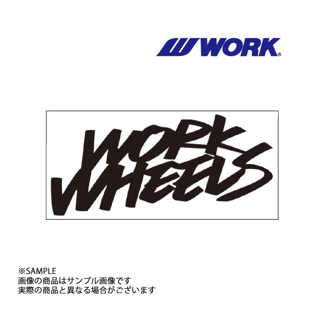 ◆ WORK ワーク WHEELS ステッカー 2LINE ブラック 黒 120mm ##979191138 - トラスト企画