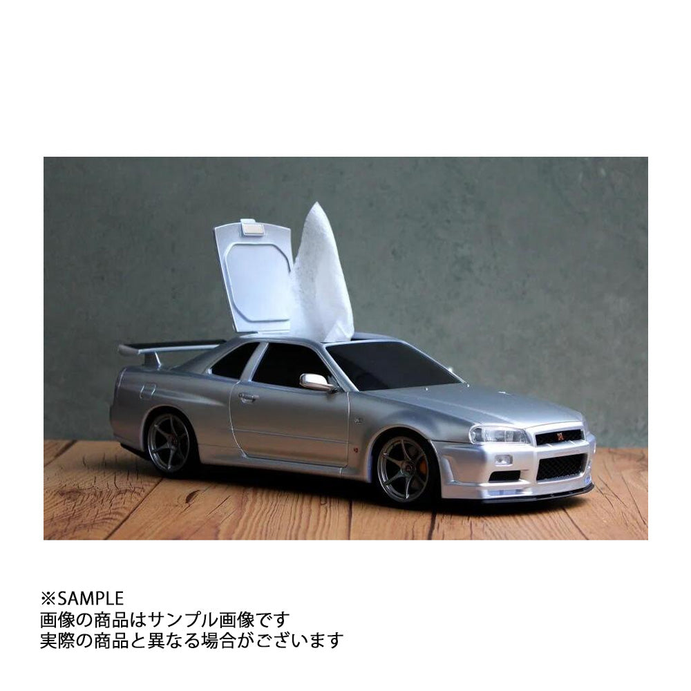 その他 ウェット ティッシュ ケース 日産 スカイライン BNR34 シルバー 数量限定品 【製造廃止品】 #999191001 - トラスト企画