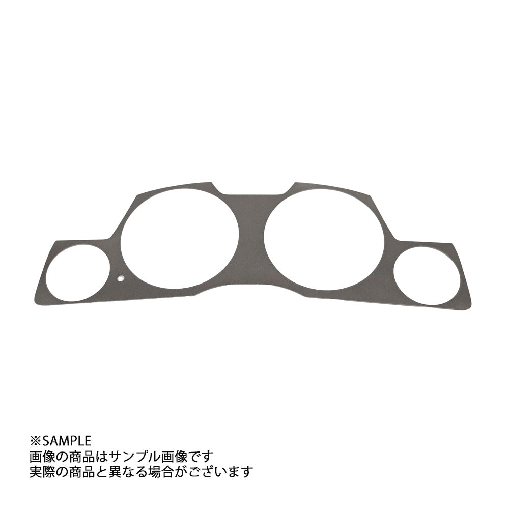 GRID RACING メーターパネルカバー（左トリップ型） グレーメタリック スカイライン ER34/ENR34/HR34 ##337111006 - トラスト企画