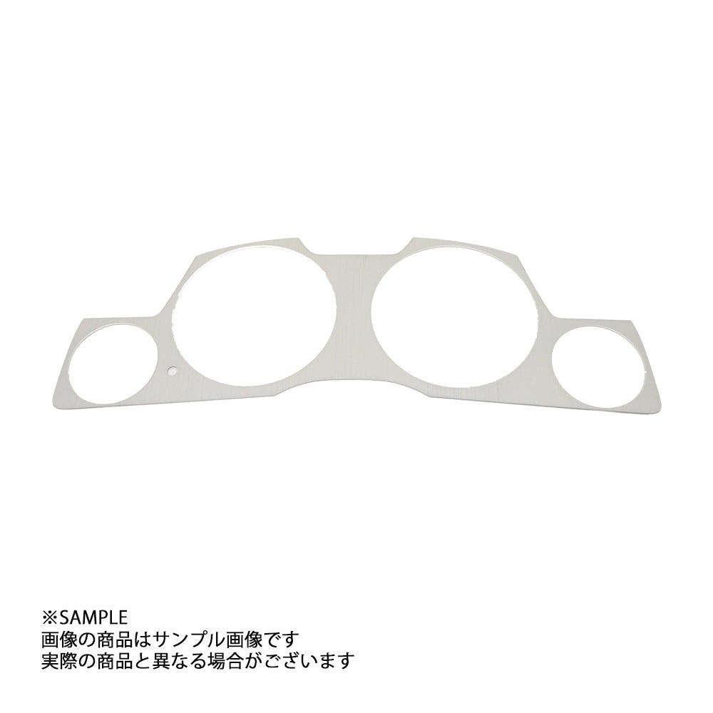GRID RACING メーターパネルカバー（左トリップ型） チタニウムシルバー スカイライン ER34/ENR34/HR34 ##337111009 - トラスト企画
