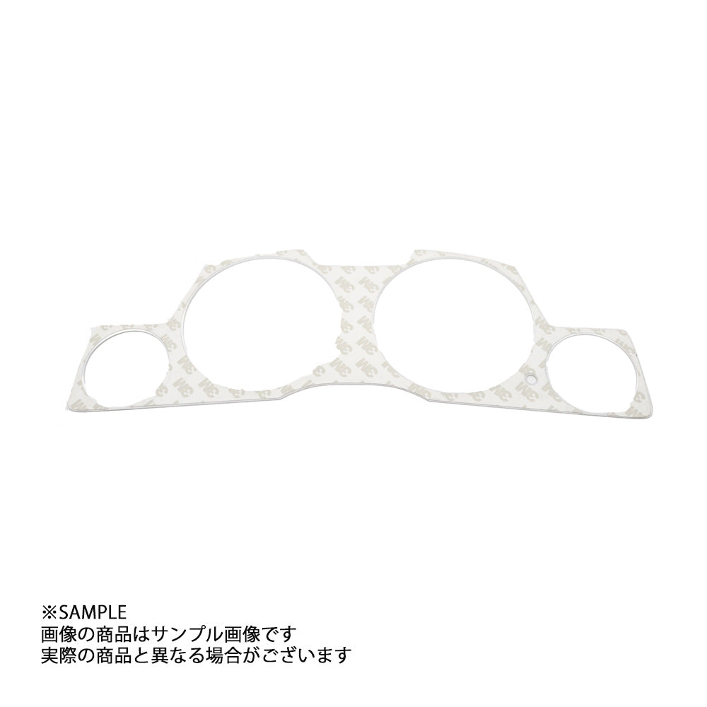 GRID RACING メーターパネルカバー（左トリップ型） チタニウムシルバー スカイライン ER34/ENR34/HR34 ##337111009 - トラスト企画