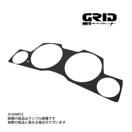 GRID RACING メーターパネルカバー（右トリップ型） マットブラック スカイライン GT-R BNR34 ##337111012 - トラスト企画