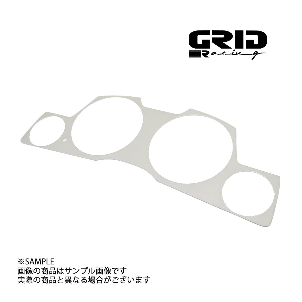 GRID RACING メーターパネルカバー（右トリップ型） チタニウムシルバー スカイライン GT-R BNR34 ##337111013 - トラスト企画