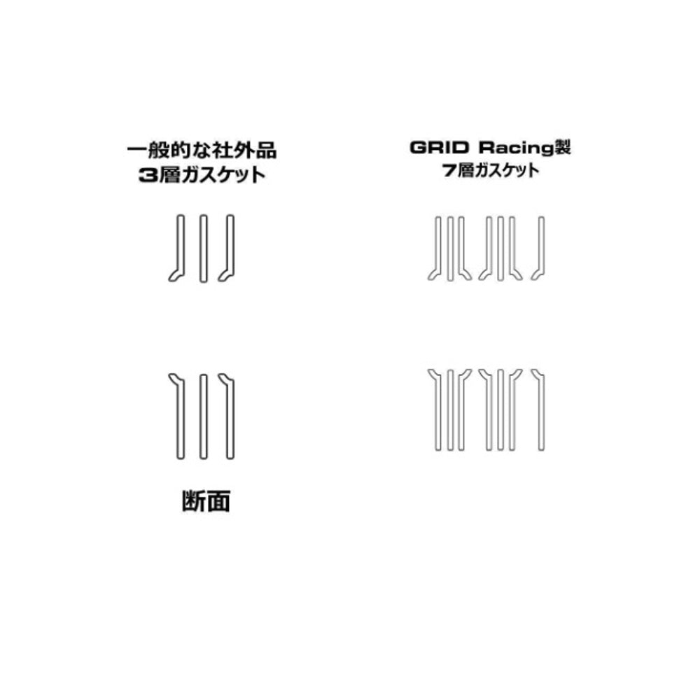 GRID RACING エキマニ ガスケット（7層） シルビア/180SX SR20 EXG-SR-7 ##337141002 - トラスト企画