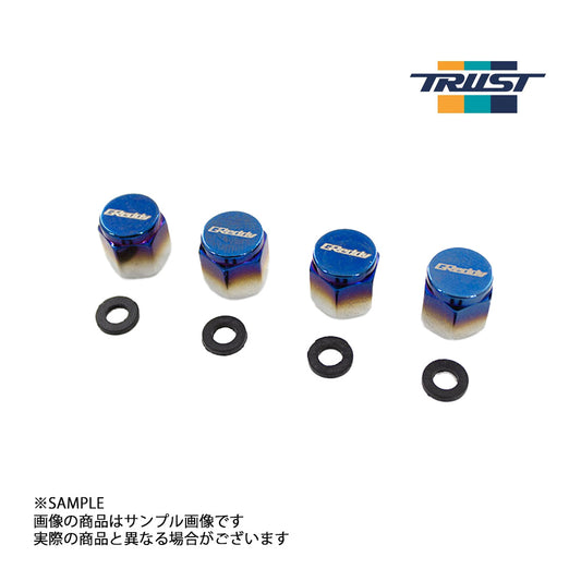 ◆ TRUST トラスト GReddy エアバルブキャップ チタンカラー 18001996 ##618131009 - トラスト企画