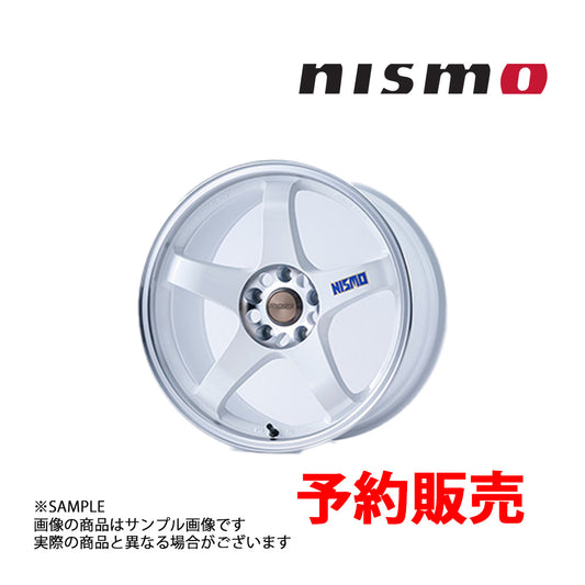 NISMO ニスモ 予約販売 40th 記念 LM GT4 18x9.0 22 5H/114.3 ホワイト + 切削 シルバー 1台分セット ホイール #660132077 - トラスト企画