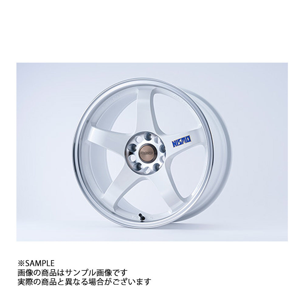 NISMO ニスモ 予約販売 40th 記念 LM GT4 18x9.5 12 5H/114.3 ホワイト + 切削 シルバー 1台分セット ホイール #660132079 - トラスト企画