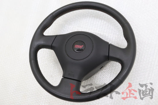 【中古】 純正 STI ステアリング インプレッサ F型 WRX STI GDB トラスト企画 U 1100968212