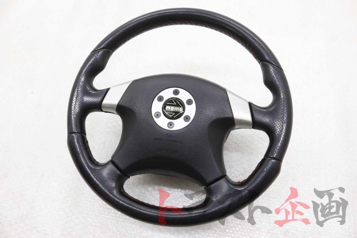 【中古】 純正オプション モモ ステアリング スカイライン GT-R V-spec BCNR33 前期 トラスト企画 U 1100235212