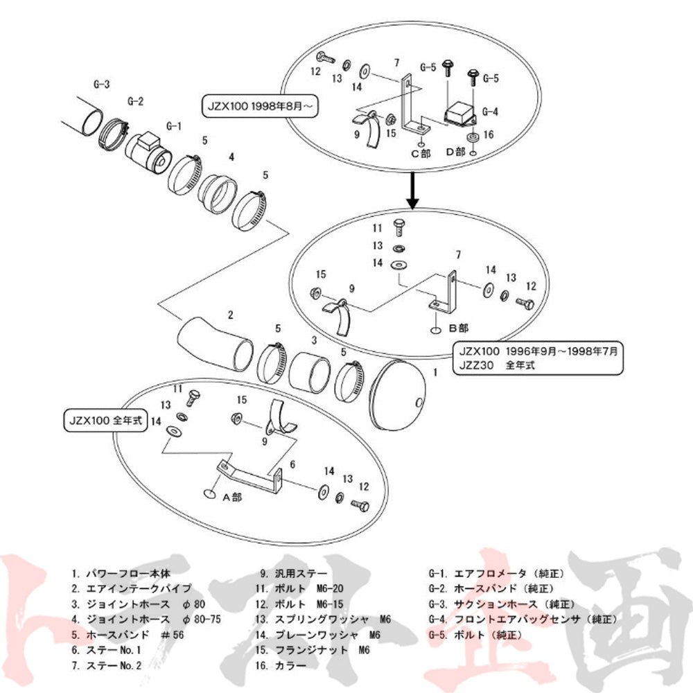 HKS エアクリ スーパー パワーフロー クレスタ ソアラ チェイサー マーク2  ##213121214 - トラスト企画