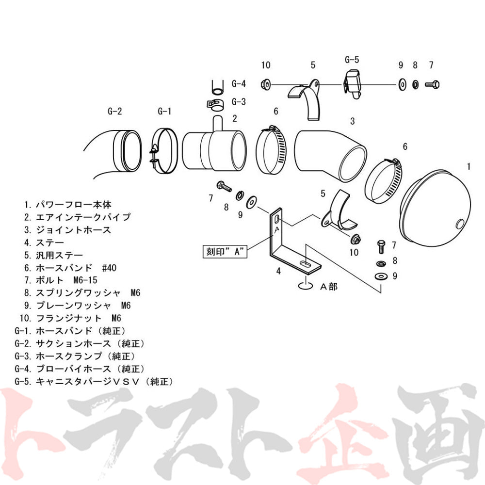 HKS エアクリ スーパー パワーフロー モコ AZワゴン ラピュタ Kei MRワゴン ワゴンR #213121234 - トラスト企画