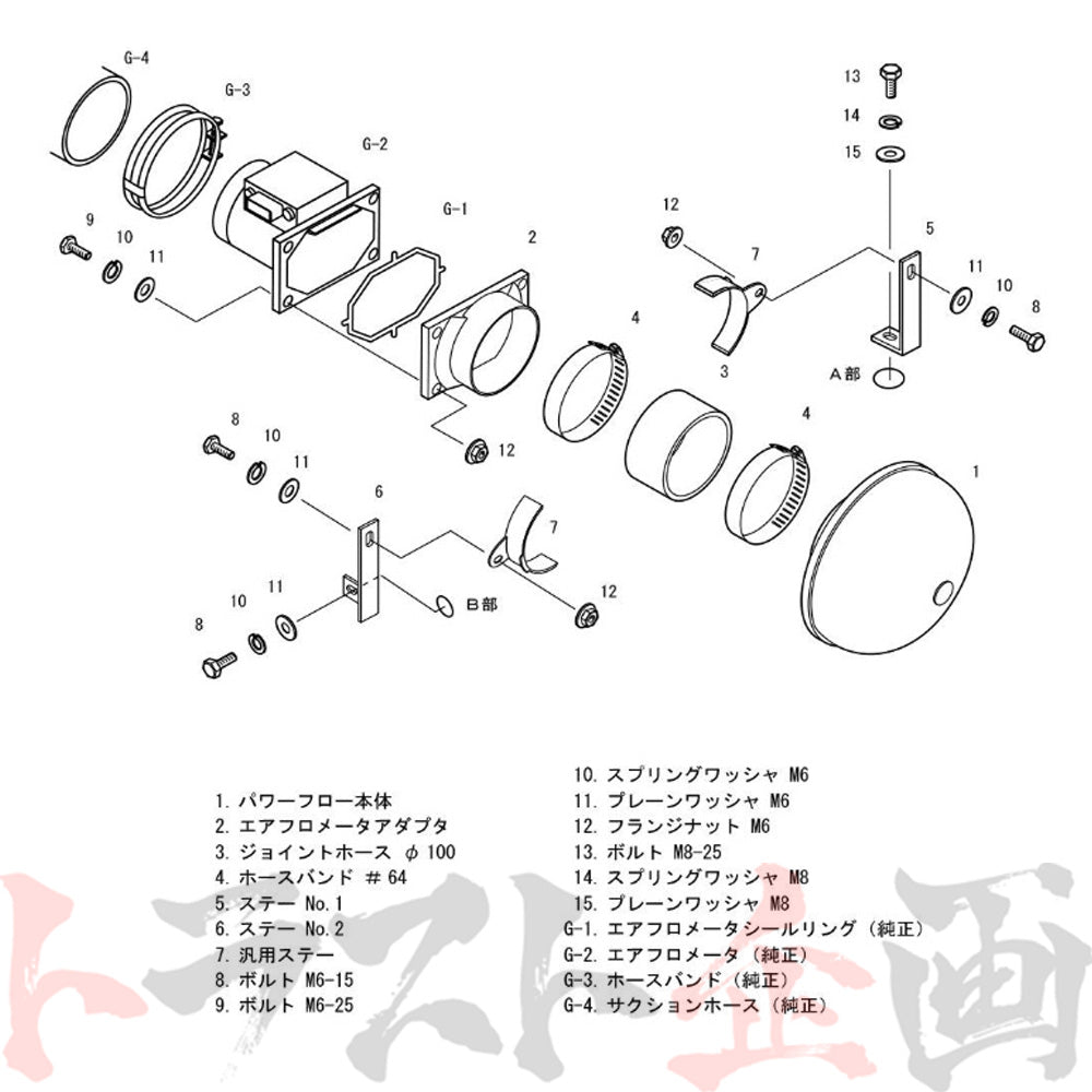 HKS エアクリ スーパー パワーフロー ランサーエボリューション 4/5/6 #213121253 - トラスト企画