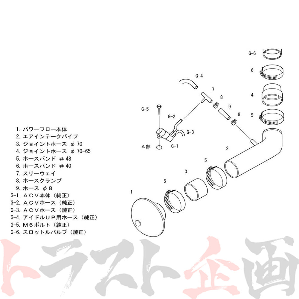 HKS エアクリ レーシング サクション トレノ レビン AE86 #213121278 - トラスト企画