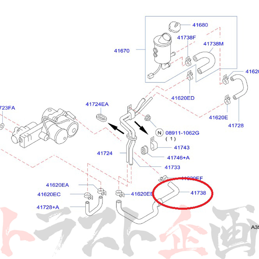 △ NISMO ヘリテージ サクション ホース スカイライン GT-R R33/BCNR33 ##660152038 - トラスト企画