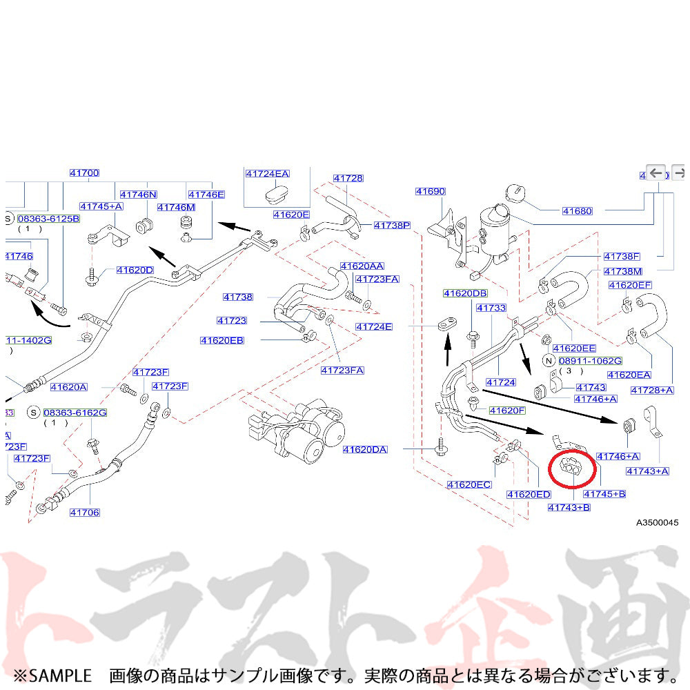 NISMO ヘリテージ パイピング クリップ スカイライン GT-R R32/BNR32 ##660152054 - トラスト企画