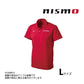 △ NISMO ニスモ PREMIUM ポロシャツ レッド 赤 L 数量限定 ##660192590 - トラスト企画