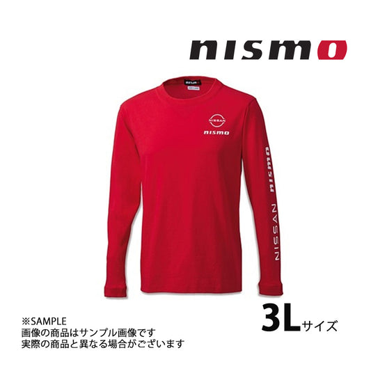 △ NISMO ニスモ ロング スリーブ Tシャツ レッド 赤 3Lサイズ KWA00-50R39 ##660192679 - トラスト企画