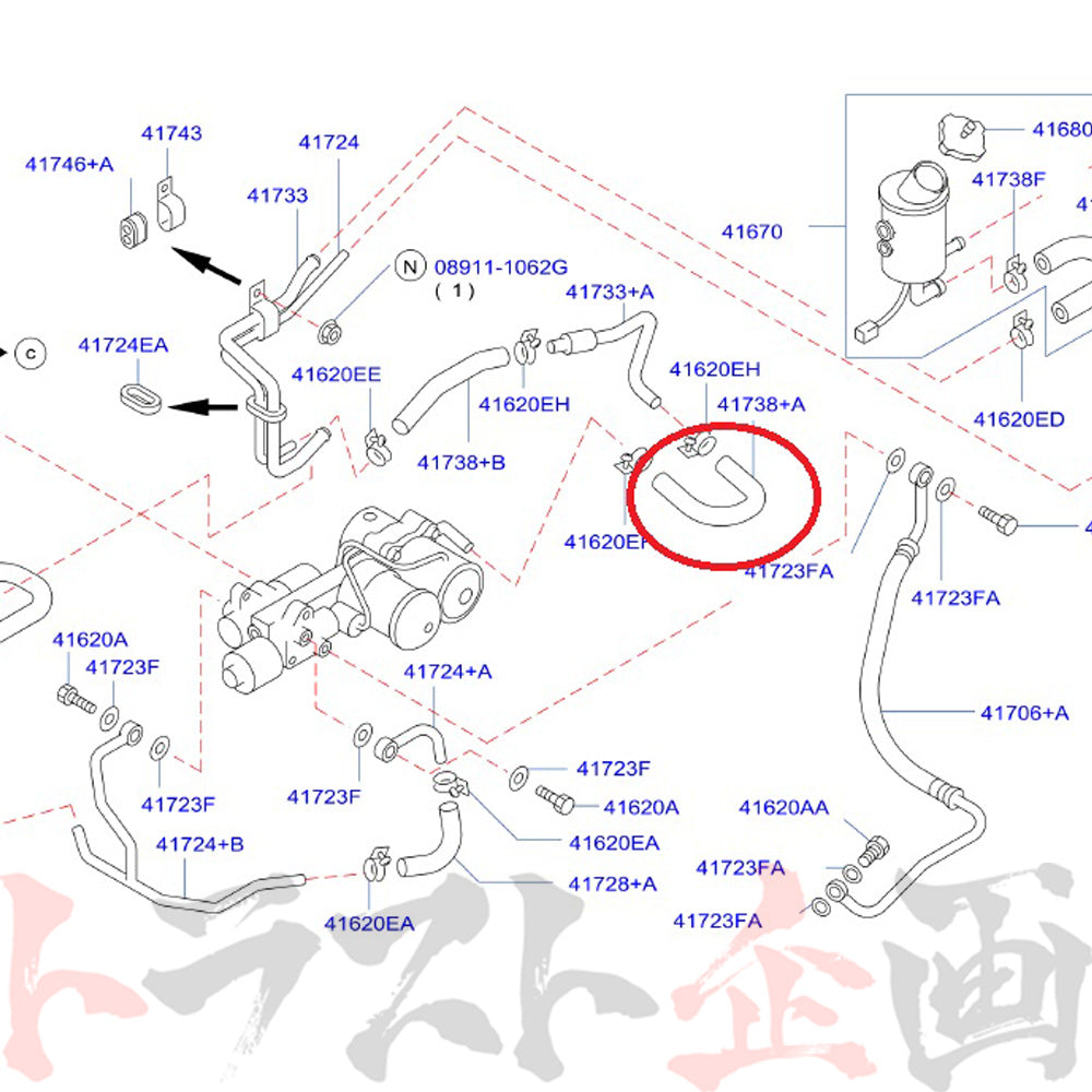 △ NISMO ヘリテージ サクション ホース スカイライン GT-R R34/BNR34 ##660222089 - トラスト企画