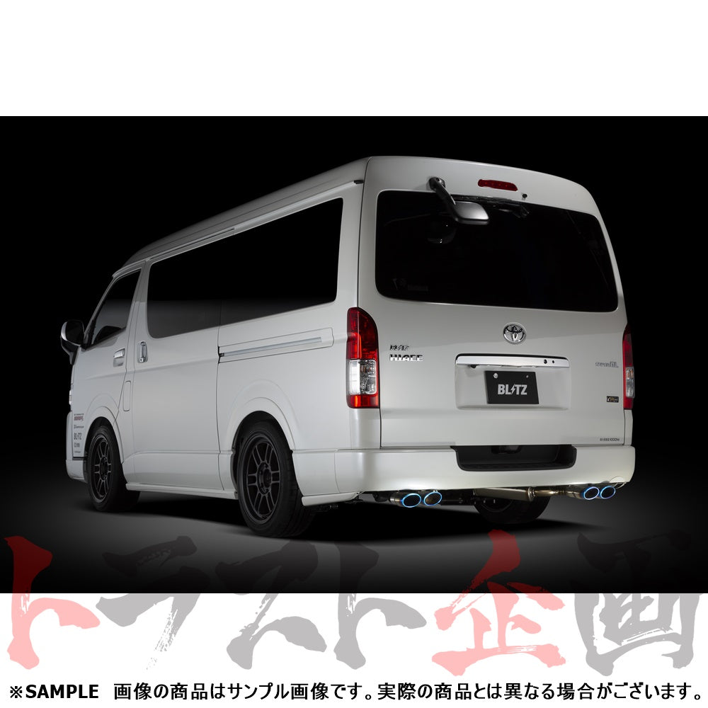 BLITZ ブリッツ NUR-SPEC カスタムエディション Quad マフラー ハイエース ##765141112 - トラスト企画