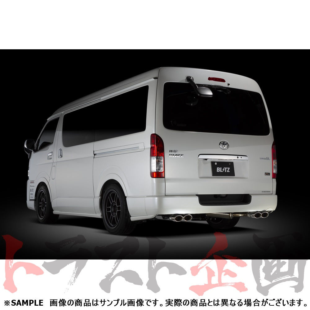 BLITZ ブリッツ NUR-SPEC カスタムエディション Quad マフラー ハイエース ##765141113 - トラスト企画