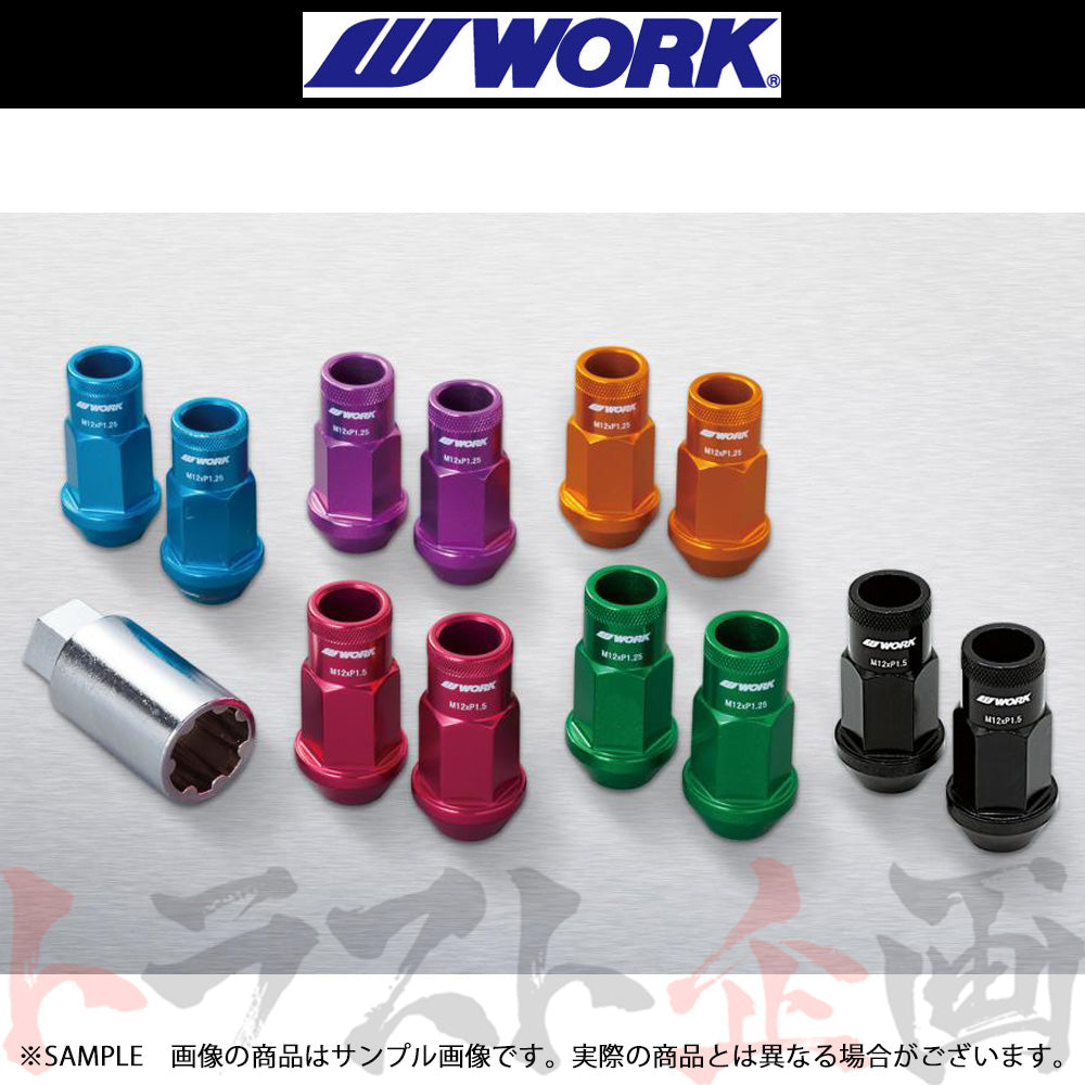 WORK ワーク 軽量 レーシングナット ブルー M12 x P1.5 ##979131066 - トラスト企画