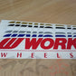 ◆ WORK ワーク ステッカー 200mm レッド 赤 #979191028 - トラスト企画