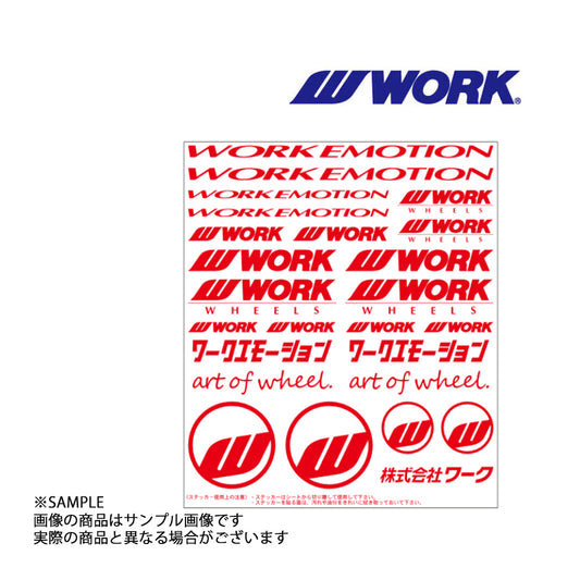 ◆ WORK ワーク  EMOTION アソートデカール ステッカー レッド 赤 ##979191132 - トラスト企画